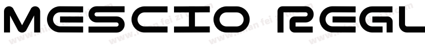 Mescio Regular字体转换
